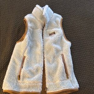 Women’s LL bean light teal Sherpa vest
